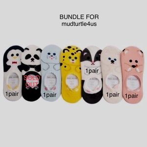 5 Pair Animal Sock Bundle For mudturtle4us